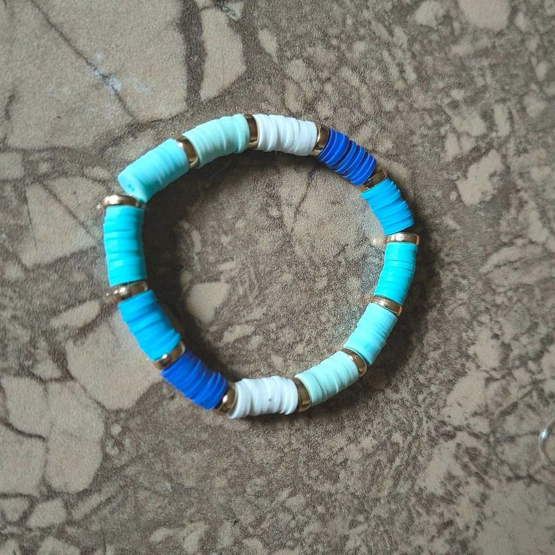 Blue Beaded Bracelet