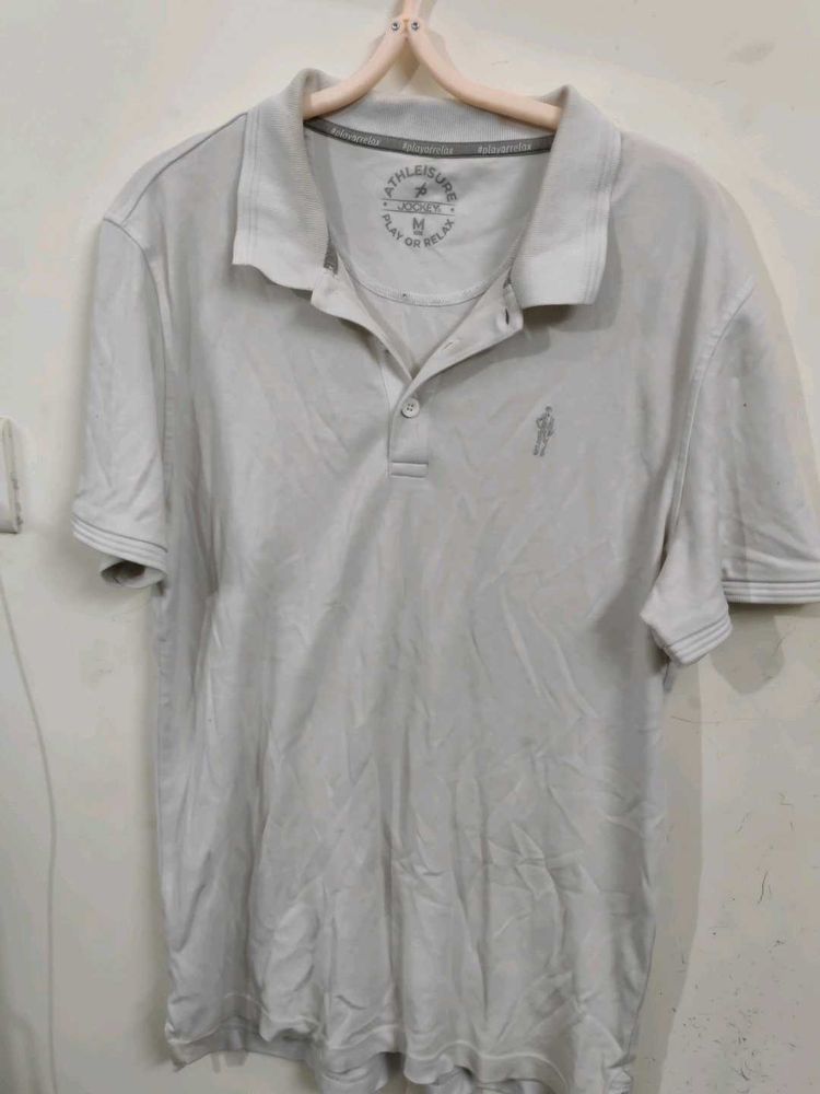 Athleisure Gray Polo Shirt