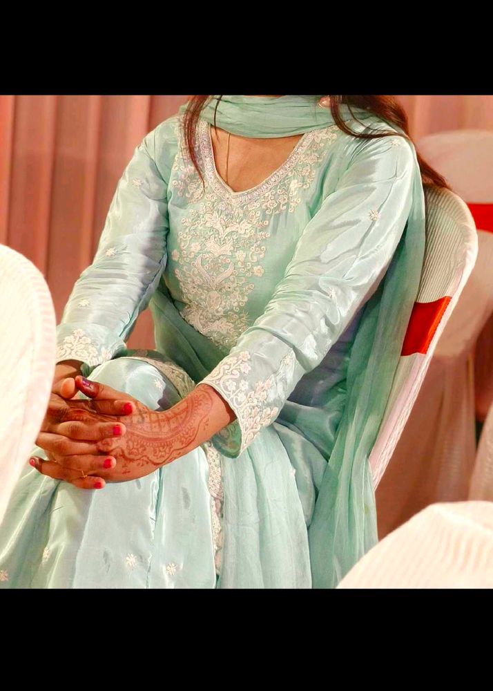 Embroidered Sharara Kurta Sets With Free Amrican