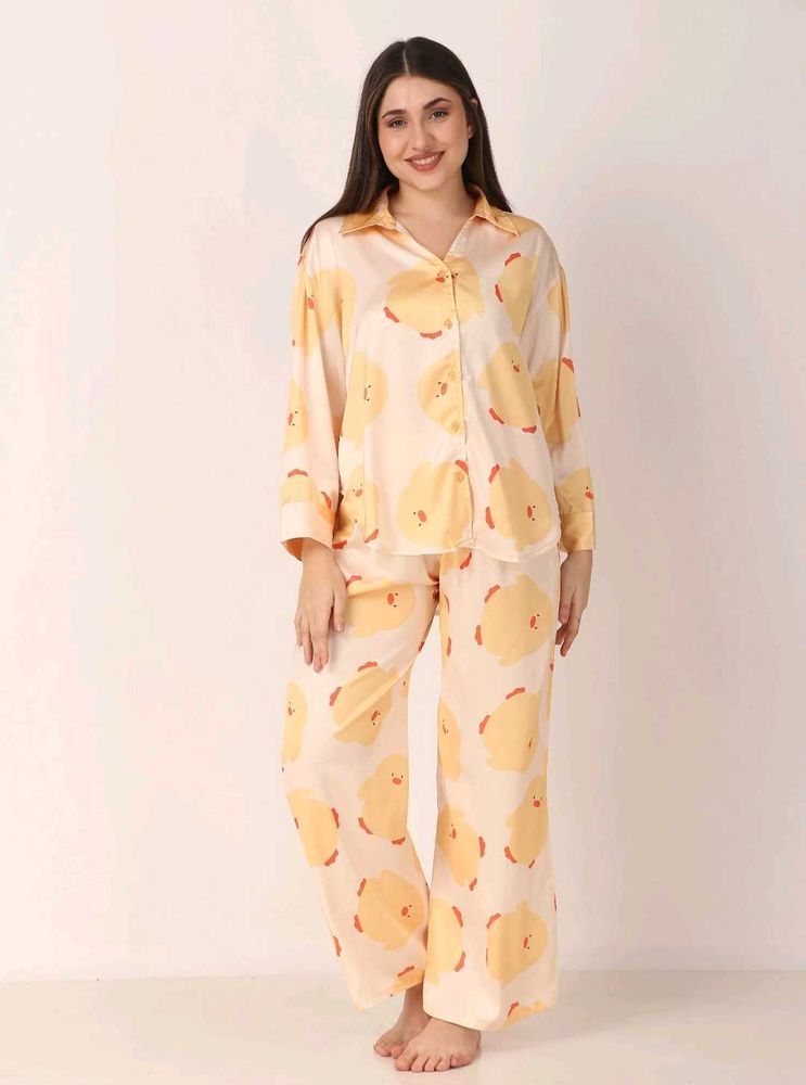 Cute Printed Pajama Set