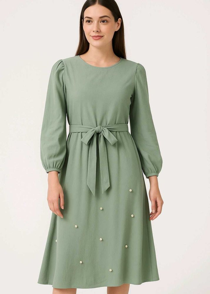 Sage Green Midi Dress