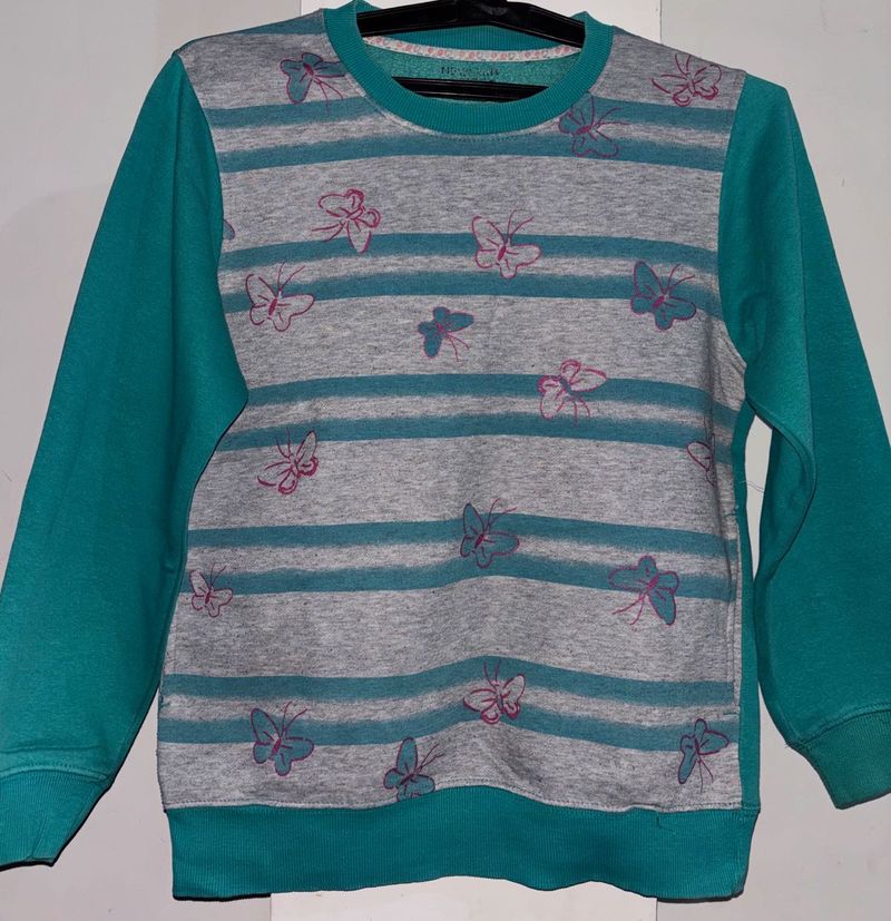 Butterfly Print Kids Sweatshirt