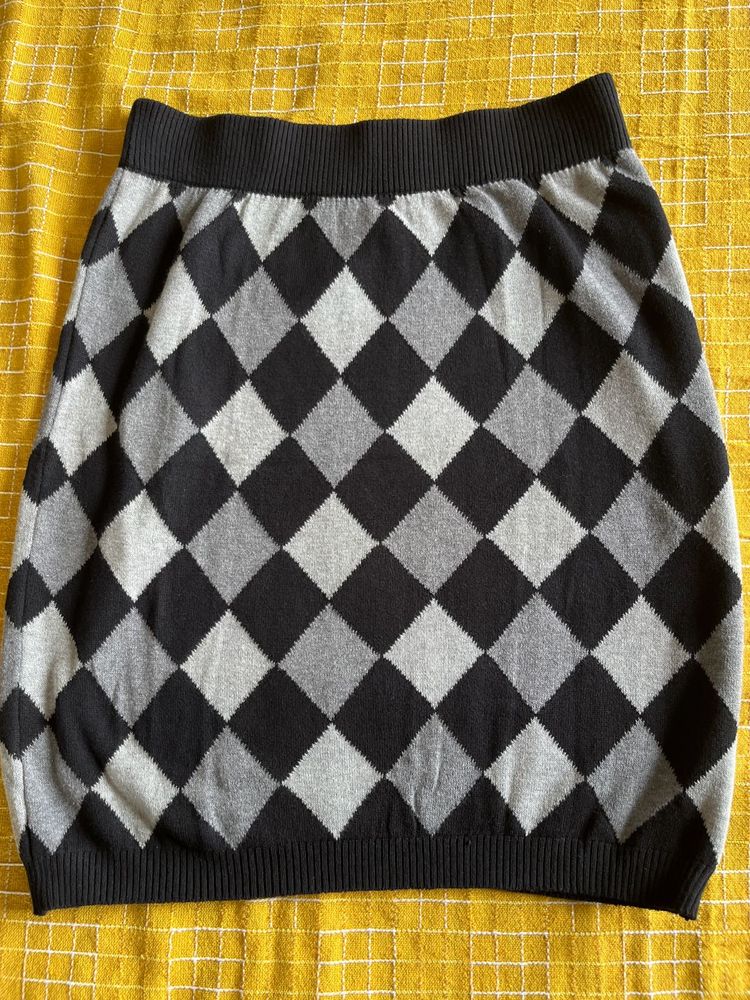 Argyle Mini Skirt