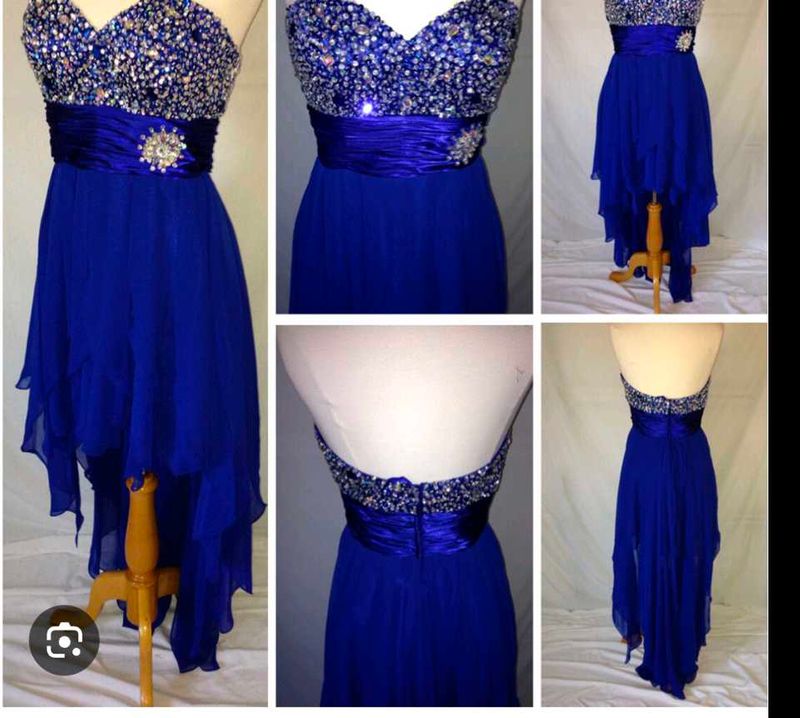 Elegant Blue Party Dress