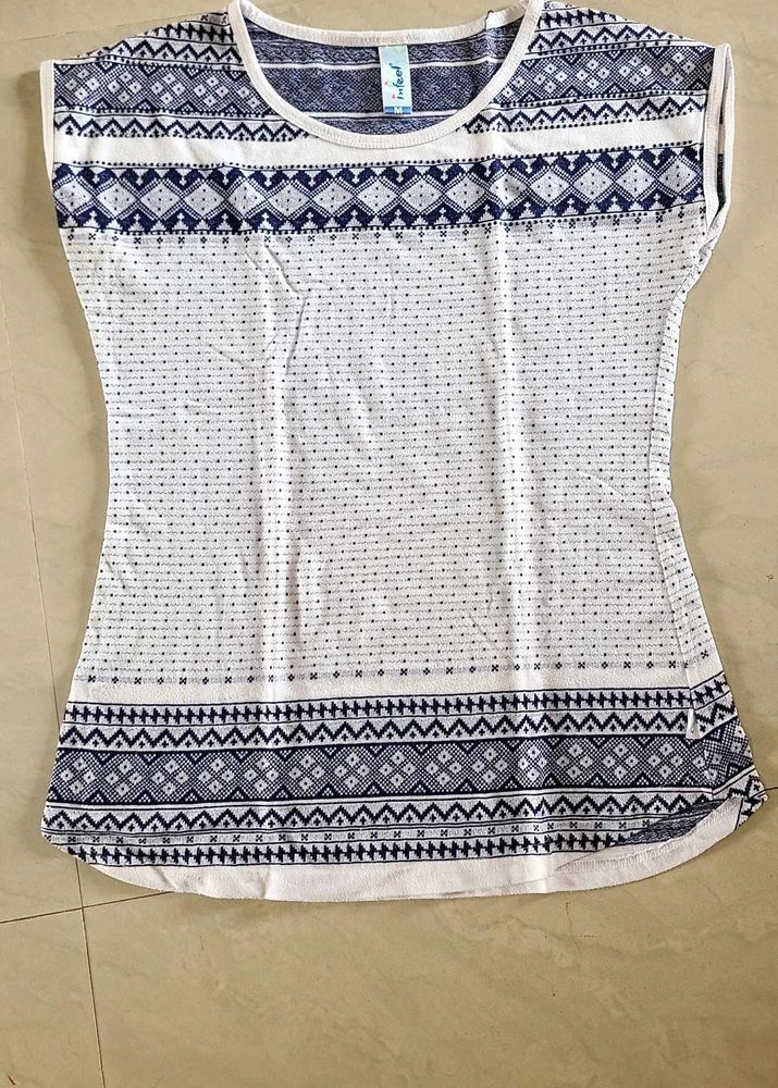 Island Geometric Print Top