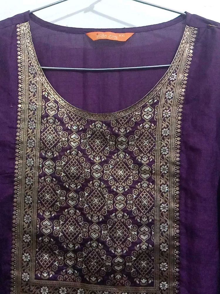 Elegant Purple Kurta XXL size