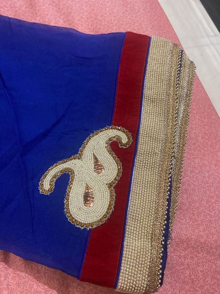 Elegant Blue Saree