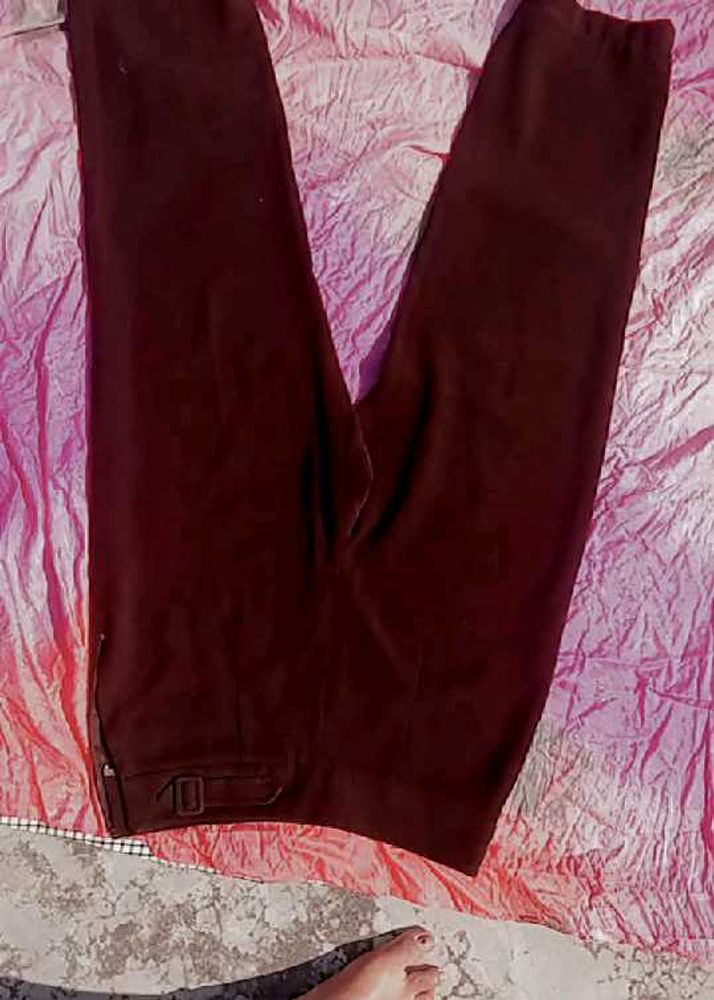 Brown Casual Pants