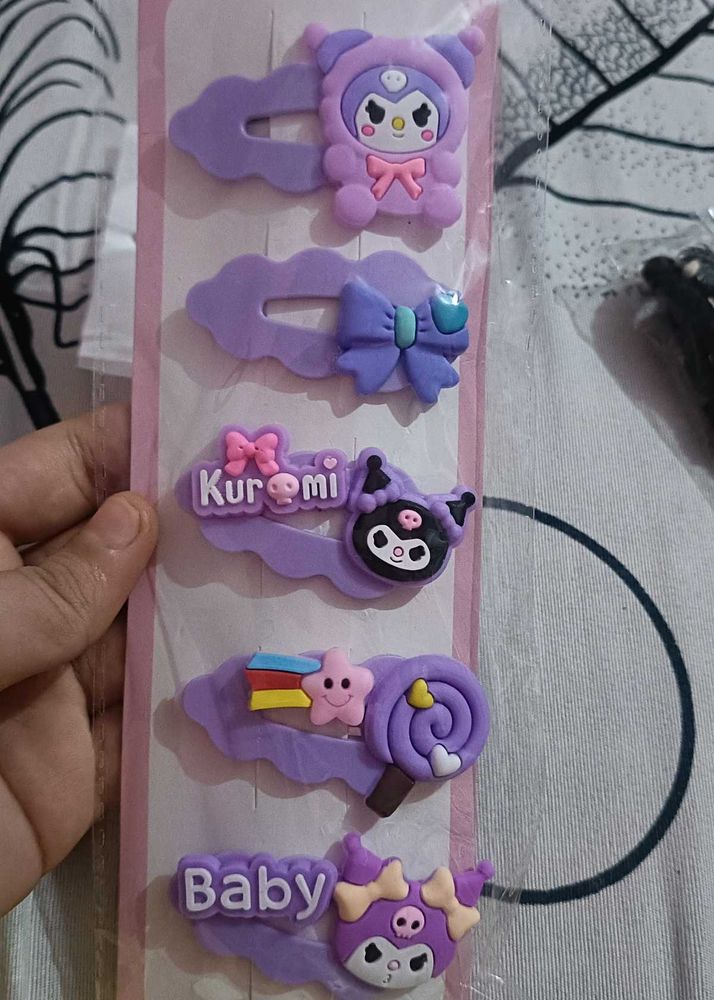 Kawaii Hair Clips Set