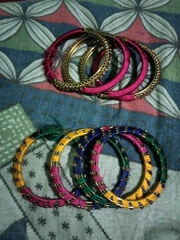 Colorful Silk Thread Bangles