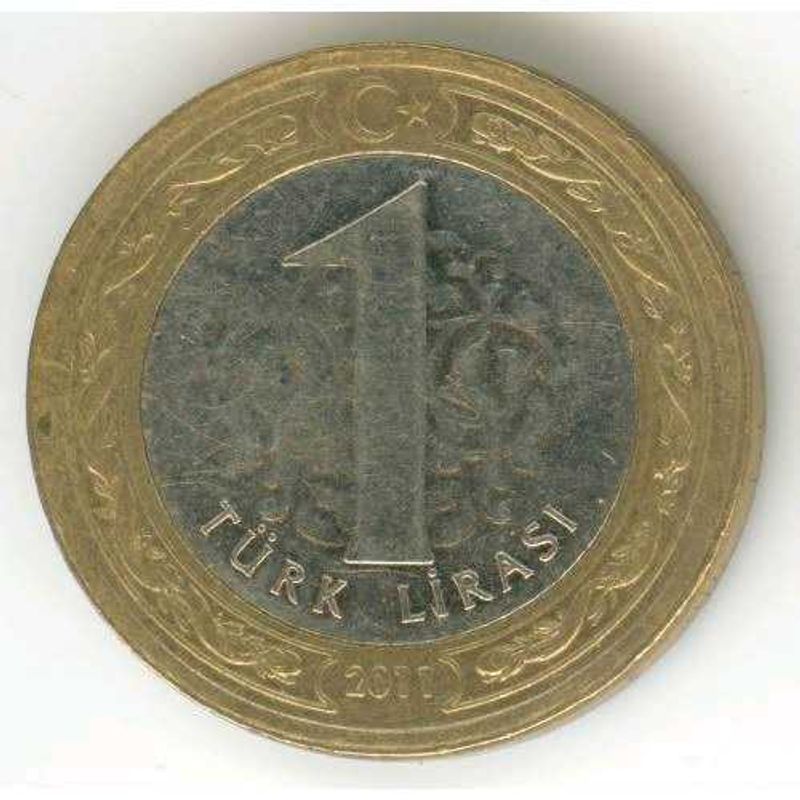 Turkey 2011 Bi Mettalic Coin