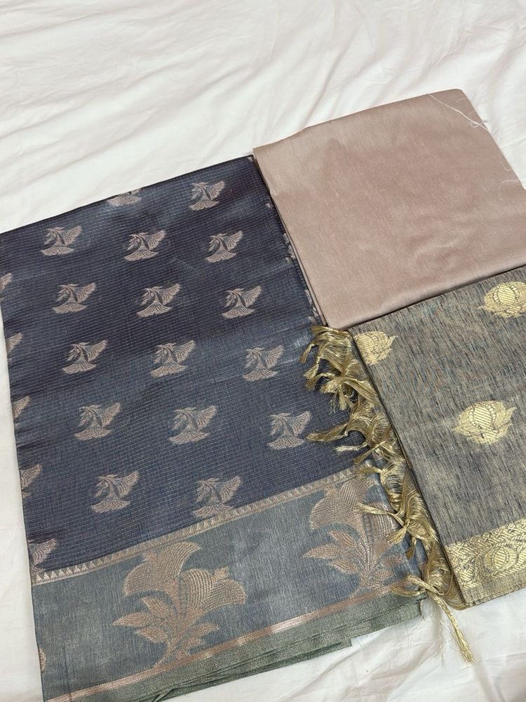 Banarasi Blue Suit