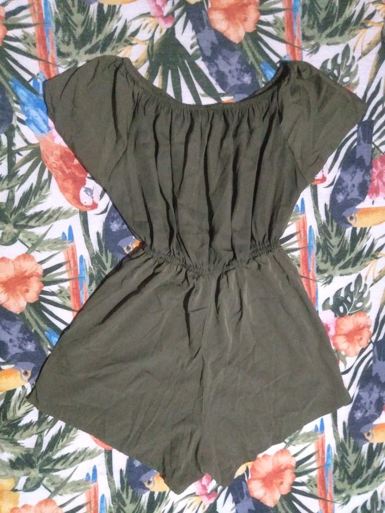 Olive Green Romper