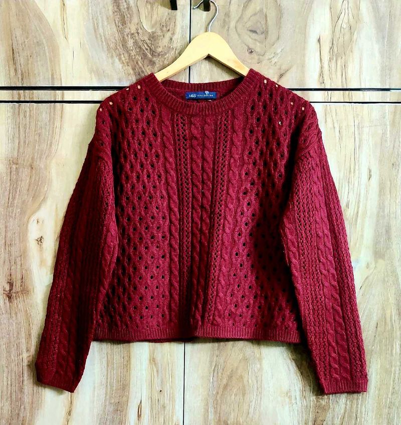 Maroon Colour Sweater Size-42-44