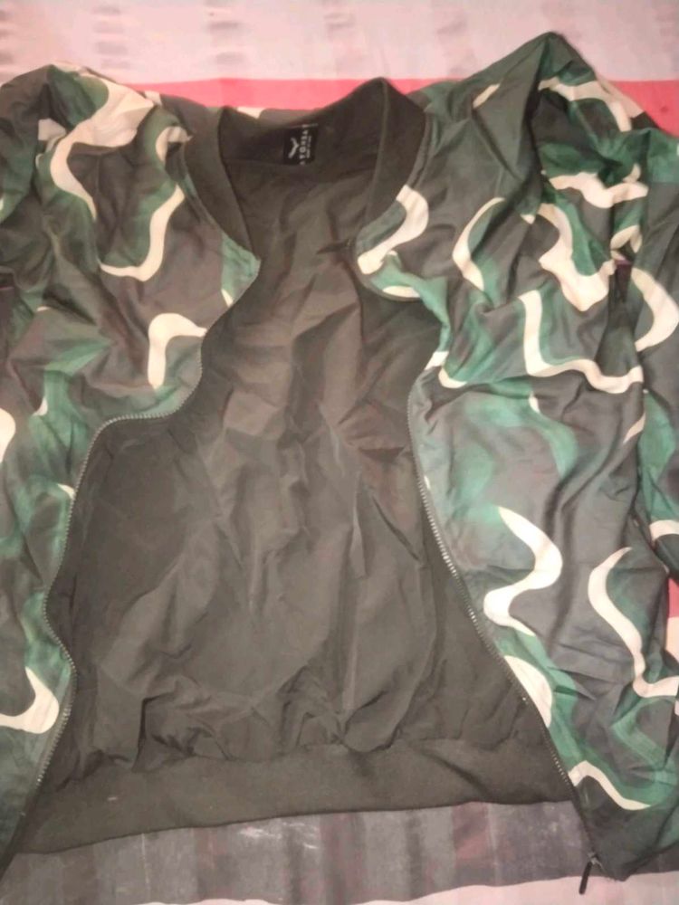 Camouflage Print Jacket