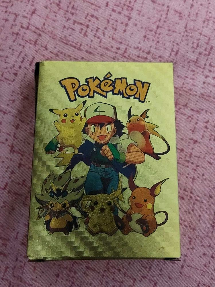 Pokemon Golden Metal Cards