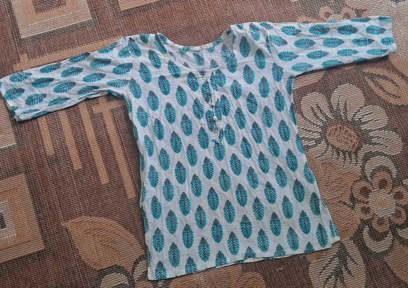 Leaf Print Kurti