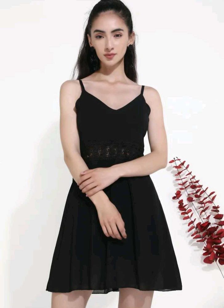A Cut Of My Whims Black Dress