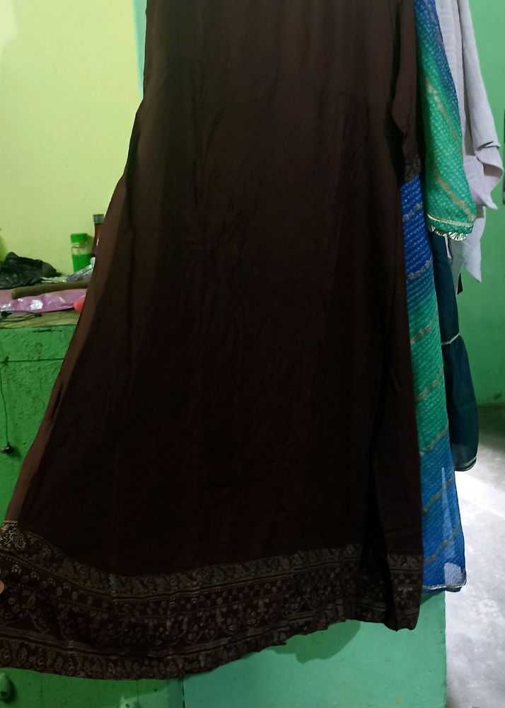 New Beautiful Frock Wd Lmn Yllo Bottem