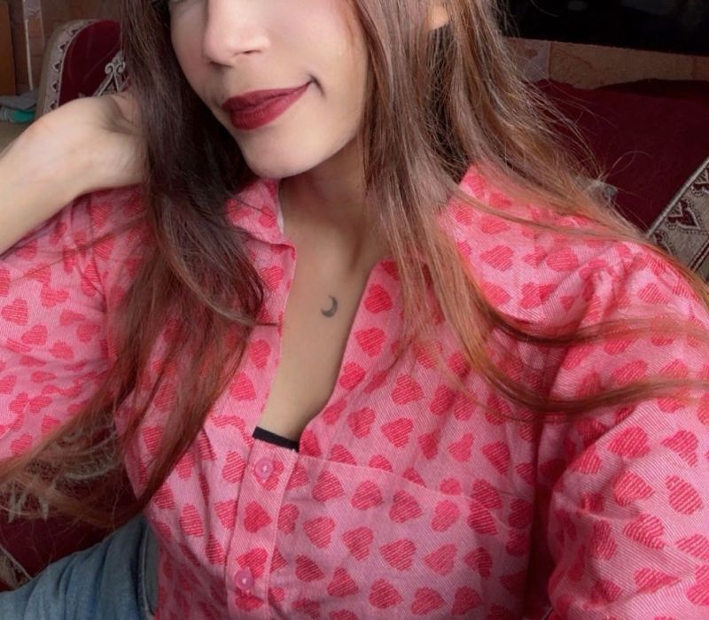 heart printed crop shirt top