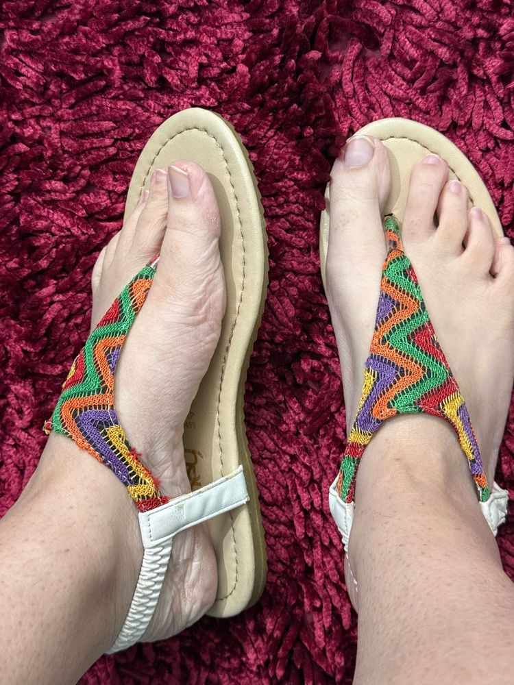 Boho Chic Colorful Sandals