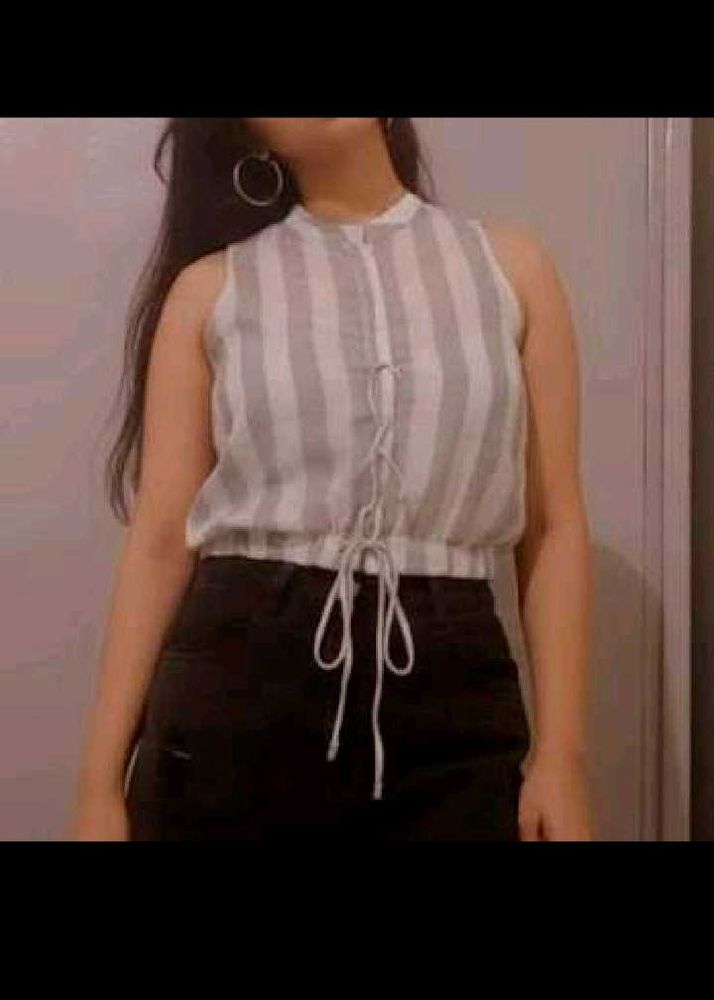 Striped Sleeveless Top