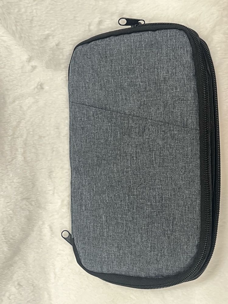 Gray Travel Pouch