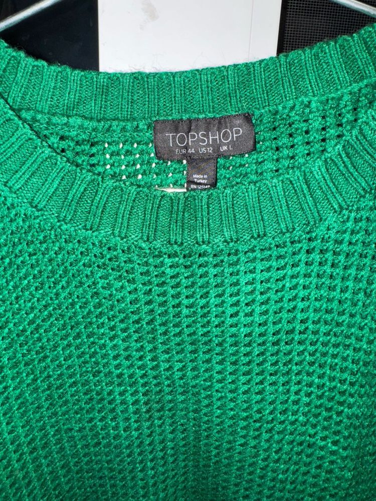 Bottle Green Pullover Sweater For Women