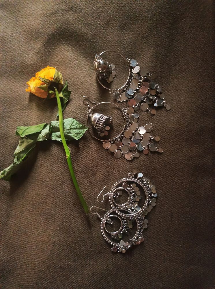 COMBO of Two Oxidised Earrings