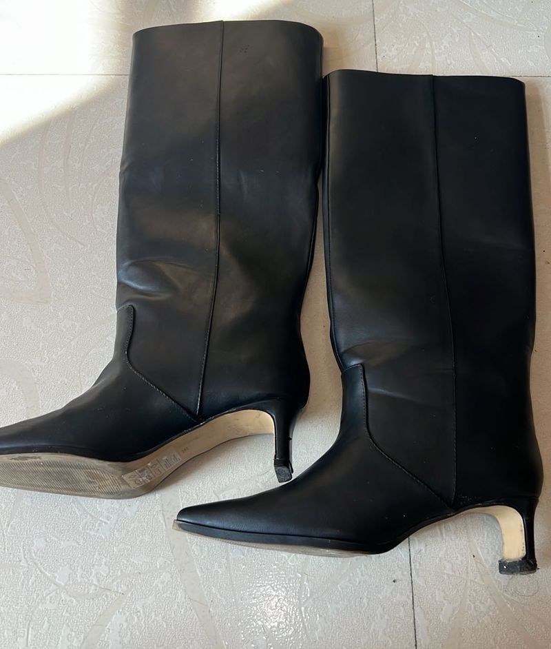 Black Knee High Boots