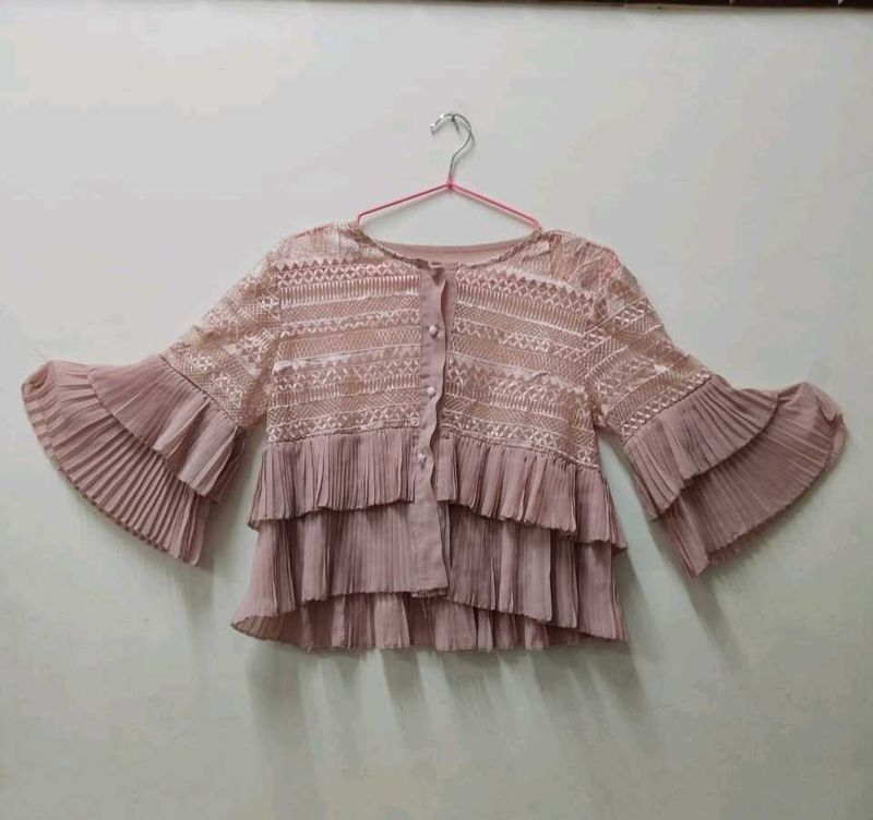 Lace Ruffle Top