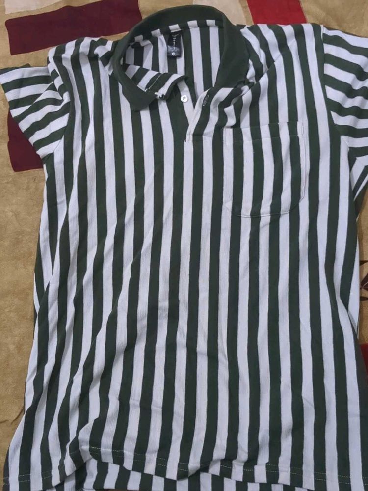 Striped Polo T-Shirt