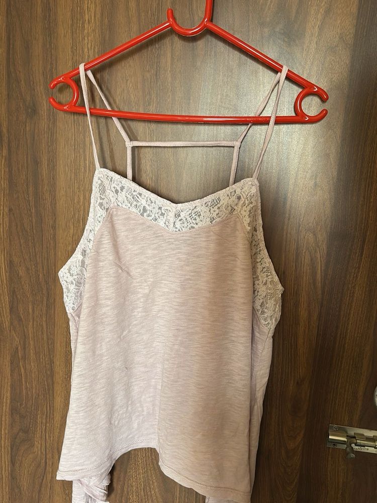 Lace Trim Cami Top