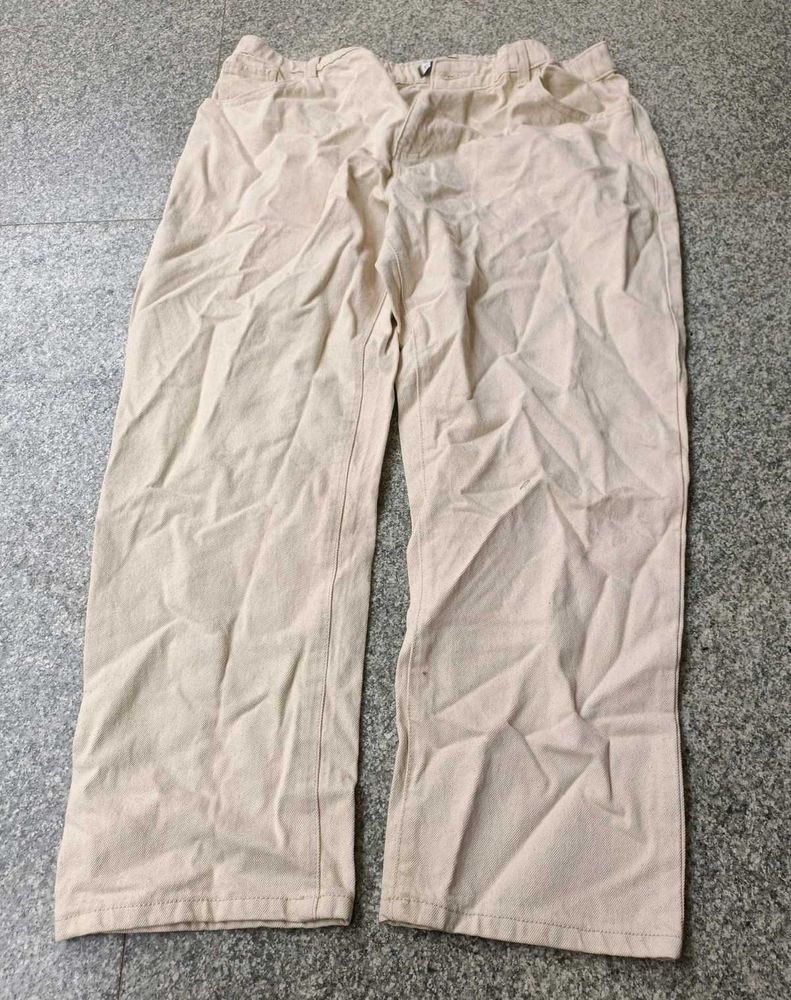 Wide Leg Mens Trousers, Size 36
