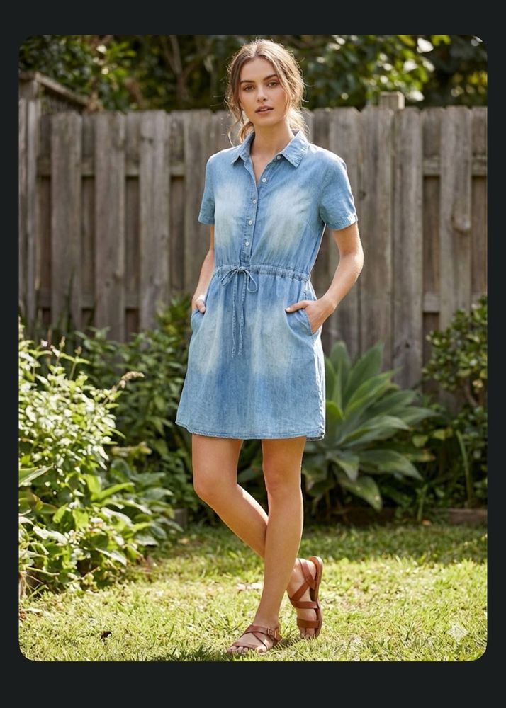 Denim Shirt Dress