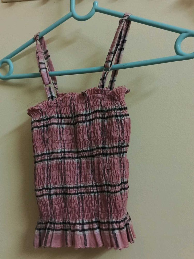 Pink Cotton Blend Shirt