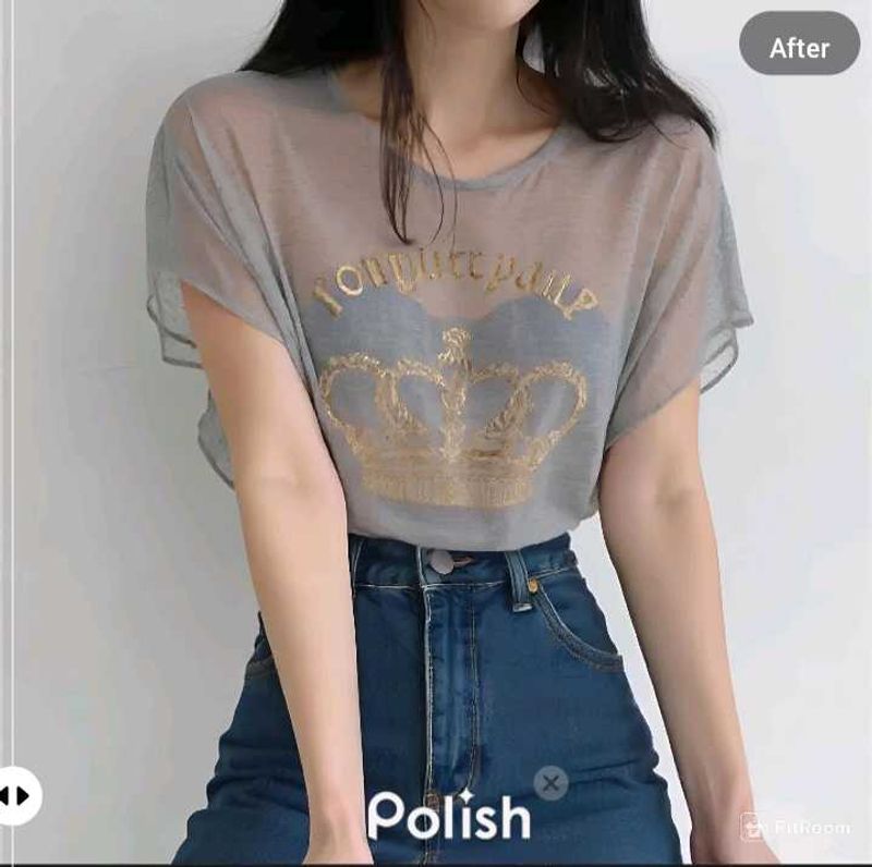 New With Tag Korean Pinterest Grey Pullover