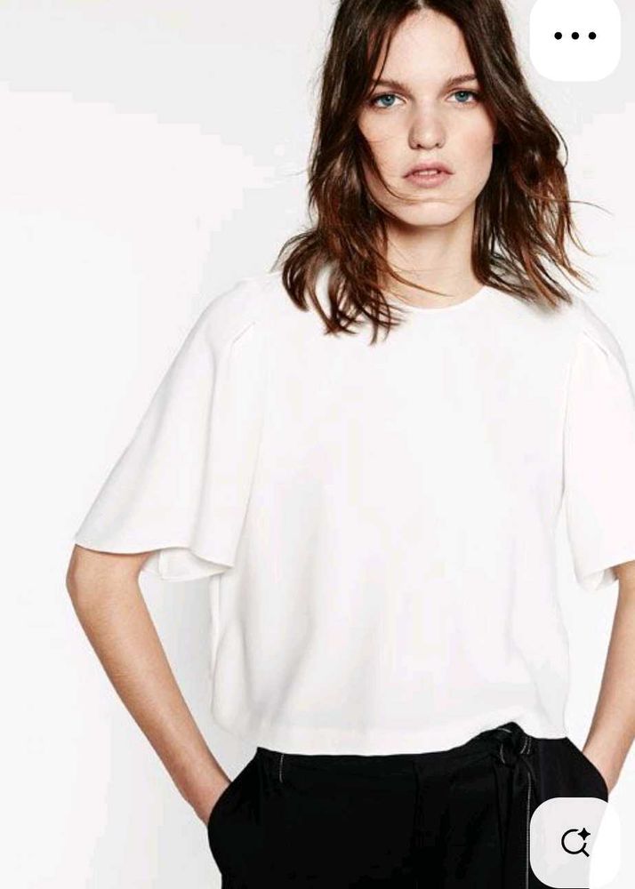 Zara Off White Top