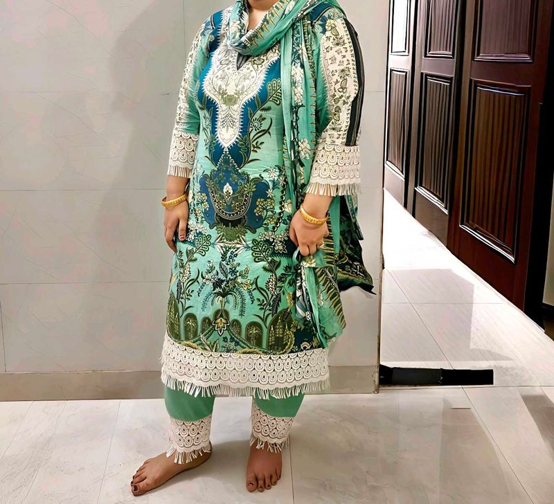 Pakistani Lace Work Suit
