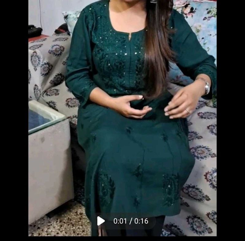 Mukaish Chikankari Kurti