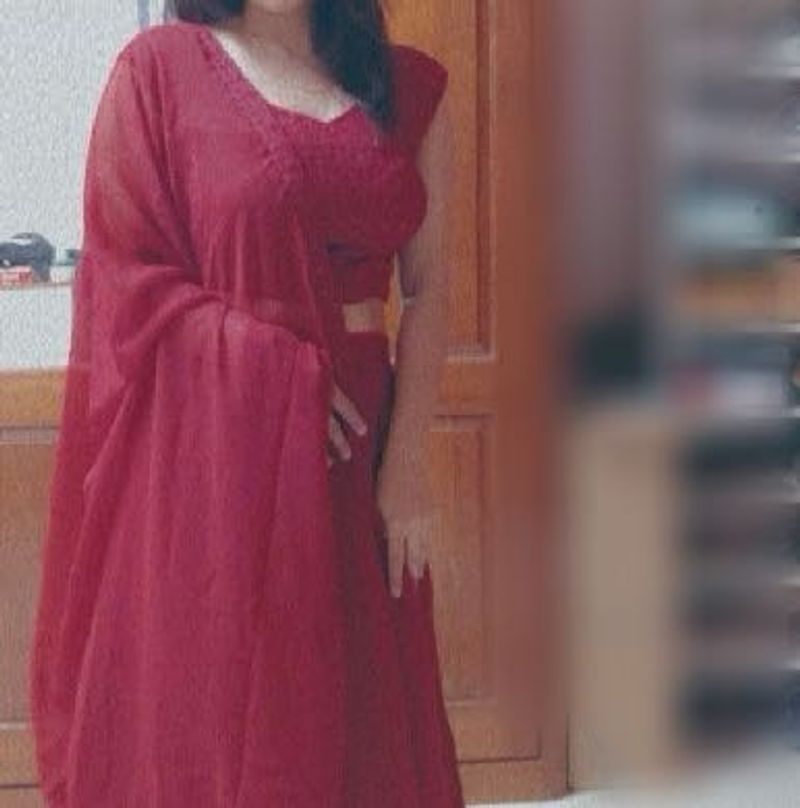 Elegant Red Lehenga Set