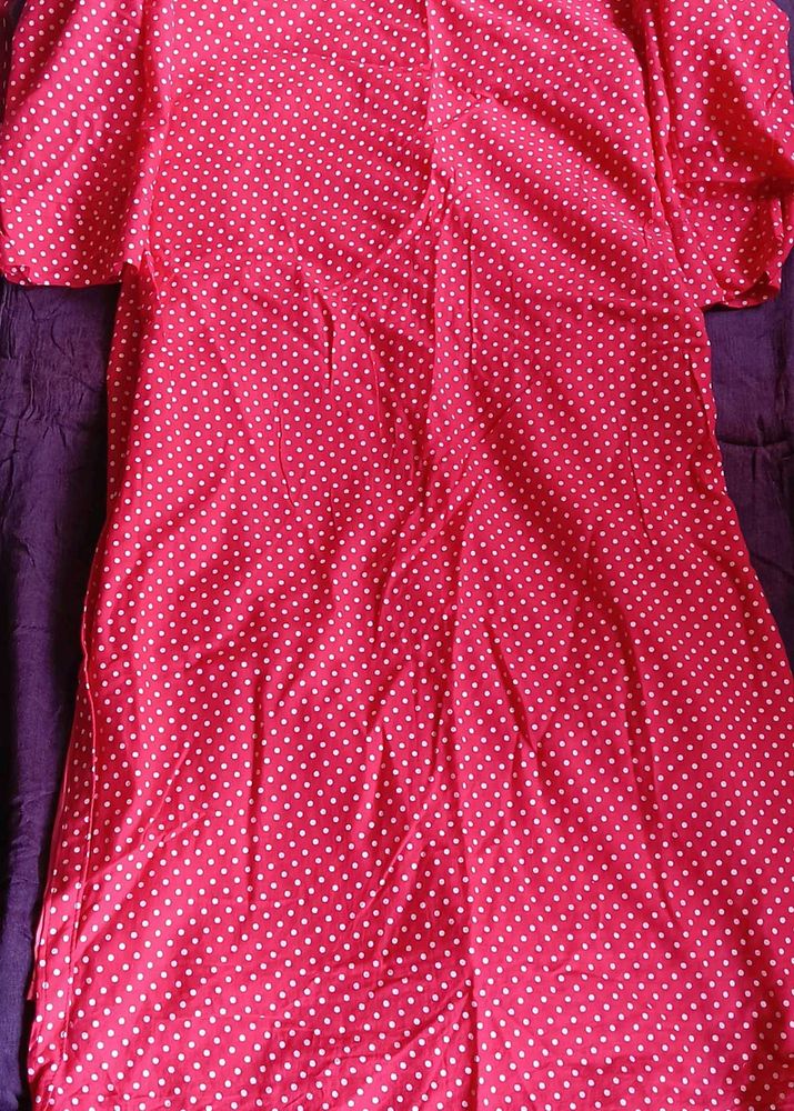 Retro Red Polka Dot Dress