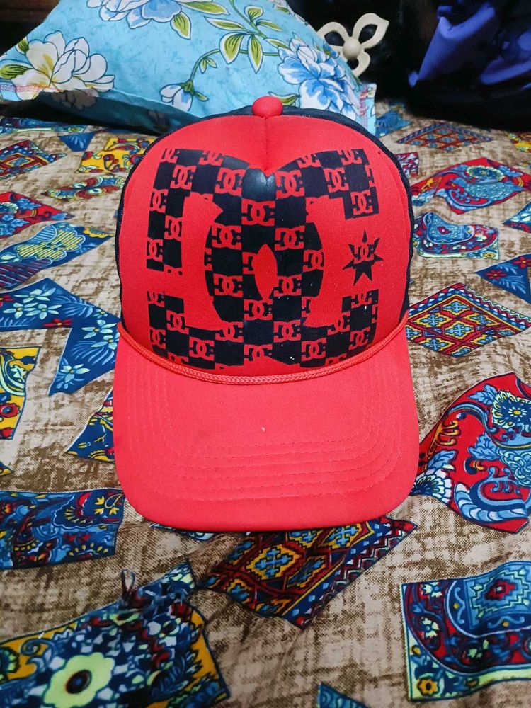 DC Red &amp; Black Cap