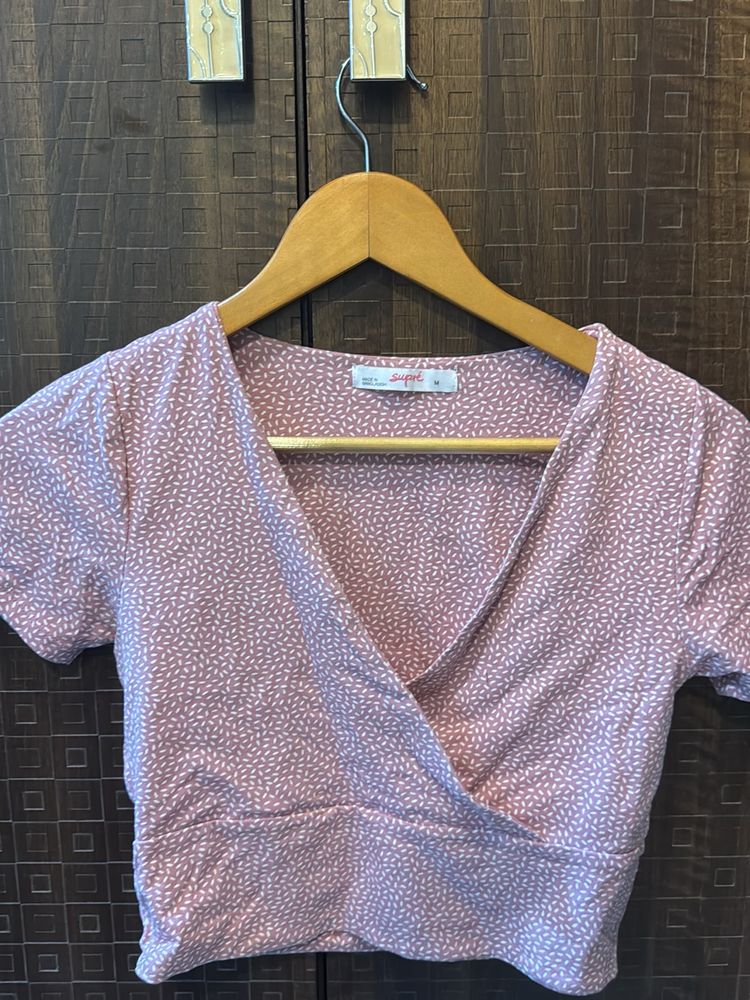 Cute Pink Crop Top