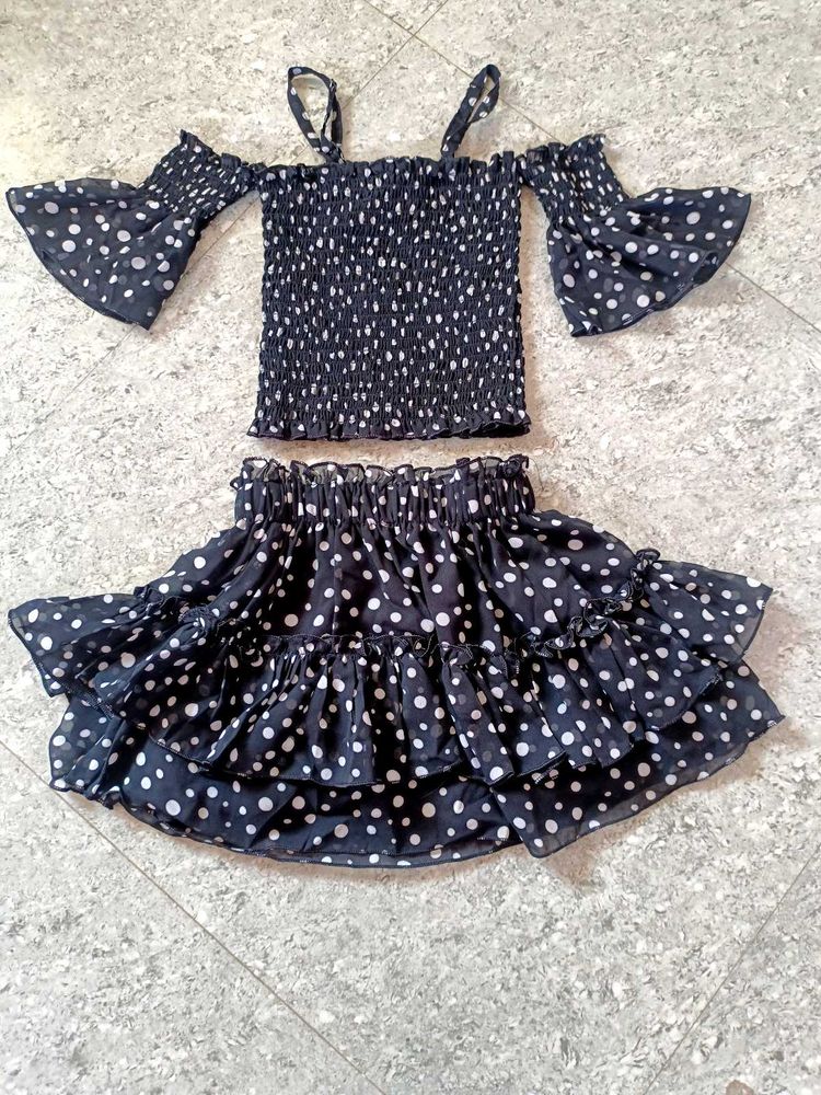Polka Dot Two-Piece Set