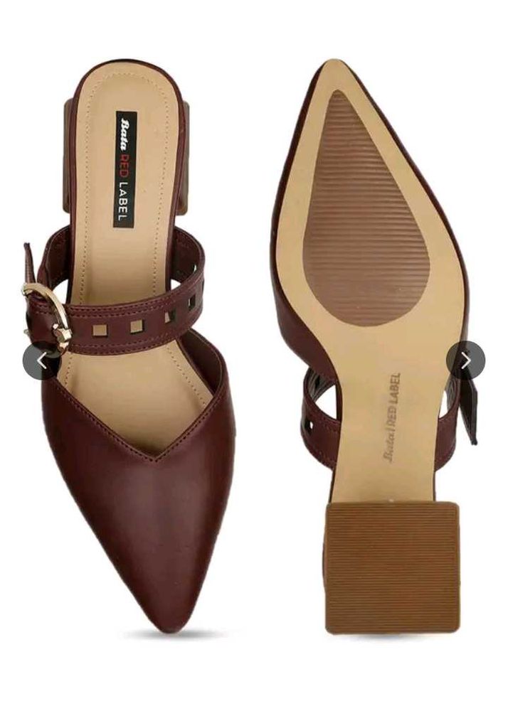 Bata Maroon Mules