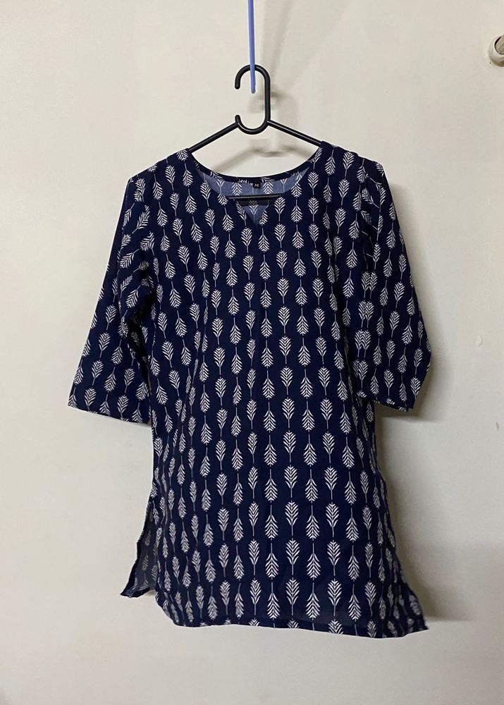 Blue Short Kurti