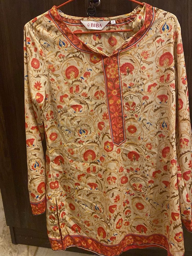 Biba Floral Print Kurta