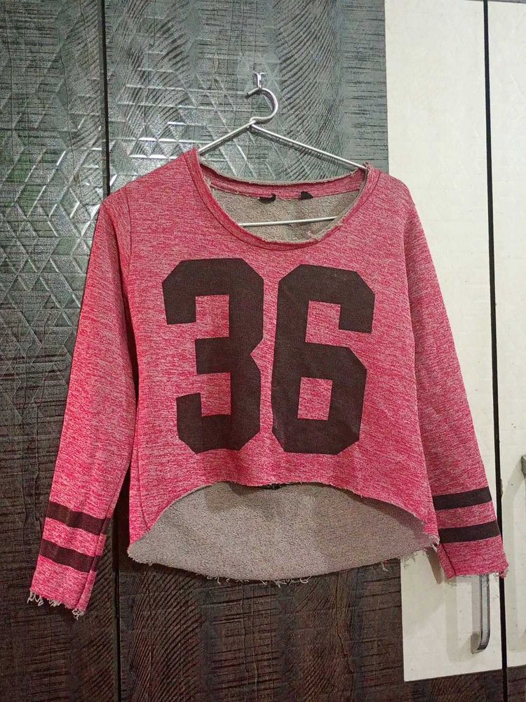 Pink Graphic Sweatshirt