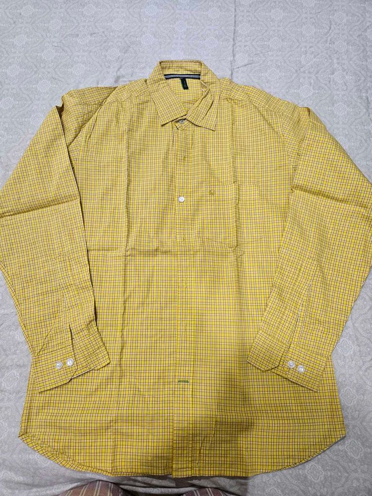 Stile Benetton Gold Shirt (Size L)